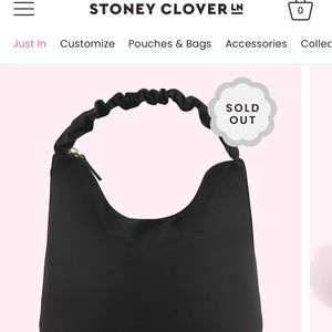NWOT Stoney Clover Lane noir scrunch bag
